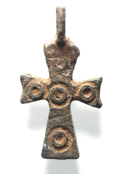 Picture of ANCIENT BYZANTINE  BRONZE CROSS. 800 - 1000 A.D