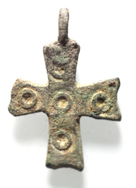 Picture of ANCIENT BYZANTINE  BRONZE CROSS. 800 - 1000 A.D