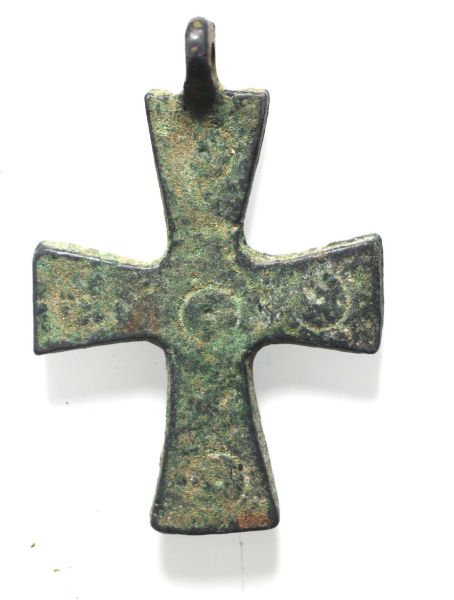 Picture of ANCIENT BYZANTINE  BRONZE CROSS. 800 - 1000 A.D