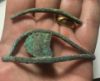 Picture of ANCIENT EGYPT. BRONZE EYE & EYEBROW . LATE DYNASTY. 600 - 300 B.C