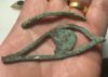Picture of ANCIENT EGYPT. BRONZE EYE & EYEBROW . LATE DYNASTY. 600 - 300 B.C
