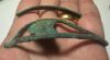 Picture of ANCIENT EGYPT. BRONZE EYE & EYEBROW . LATE DYNASTY. 600 - 300 B.C