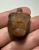 Picture of ANCIENT EGYPT. AGATE STONE LION HEAD PENDANT. NEW KINGDOM. 1400 - 1200 B.C