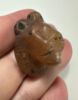 Picture of ANCIENT EGYPT. AGATE STONE LION HEAD PENDANT. NEW KINGDOM. 1400 - 1200 B.C