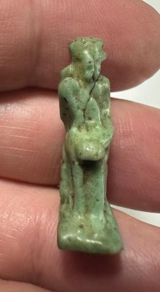 Picture of ANCIENT EGYPT. FAIENCE HARPOCRATES AMULET 600 -300 B.C