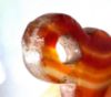 Picture of ANCIENT EGYPT. CARNELIAN STONE TYET (ISIS KNOT)  AMULET / PENDANT. WITH THE NAME OF  AMENHOTEP III    . 1400 - 1300  B.C - NEW KINGDOM