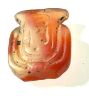 Picture of ANCIENT EGYPT. CARNELIAN STONE TYET (ISIS KNOT)  AMULET / PENDANT. WITH THE NAME OF  RAMESSIS II    . 1400 - 1300  B.C - NEW KINGDOM