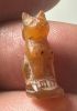 Picture of ANCIENT EGYPT, NEW KINGDOM CARNELIAN CAT AMULET. 1400 - 1200 B.C