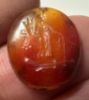 Picture of Greco-Roman stone intaglio (16 x 14 mm). 1st century BC/AD. Incuse Tyche standing r., holding filleted cornucopia and rudder.