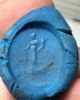 Picture of Greco-Roman stone intaglio (16 x 14 mm). 1st century BC/AD. Incuse Tyche standing r., holding filleted cornucopia and rudder.