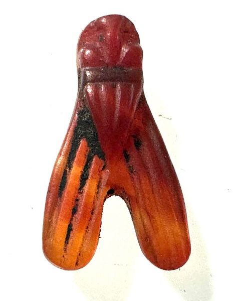 Picture of ANCIENT EGYPT . CARNELIAN STONE FLY  AMULET. 1400 - 1200 B.C  NEW KINGDOM
