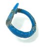 Picture of ANCIENT EGYPT.  FAIENCE RING. AMARNA. TIME OF KING TUTANKHAMUN. 1340 B.C .  EYE OF HORUS