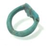 Picture of ANCIENT EGYPT.  FAIENCE RING. AMARNA. TIME OF KING TUTANKHAMUN. 1340 B.C .  EYE OF HORUS