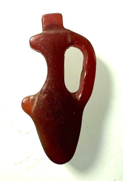 Picture of ANCIENT EGYPT . CARNELIAN STONE JUG AMULET. 1400 - 1200 B.C  NEW KINGDOM