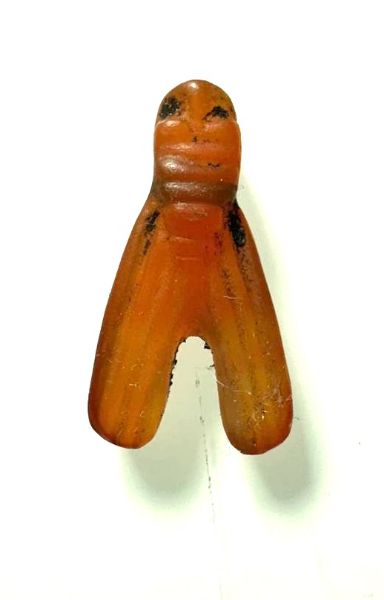 Picture of ANCIENT EGYPT . CARNELIAN STONE FLY  AMULET. 1400 - 1200 B.C.  NEW KINGDOM