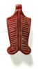 Picture of ANCIENT EGYPT. CARNELIAN STONE DOUBLE FEATHER "SHUTY" AMULET .   13 CENTURY B.C - NEW KINGDOM