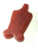 Picture of ANCIENT EGYPT. CARNELIAN STONE DOUBLE FEATHER "SHUTY" AMULET .   13 CENTURY B.C - NEW KINGDOM