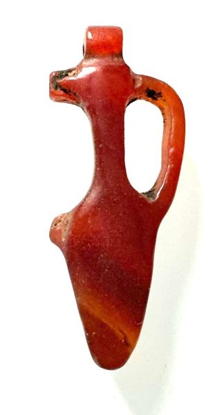 Picture of  ANCIENT EGYPT . CARNELIAN STONE JUG AMULET. 1400 - 1200 B.C  NEW KINGDOM