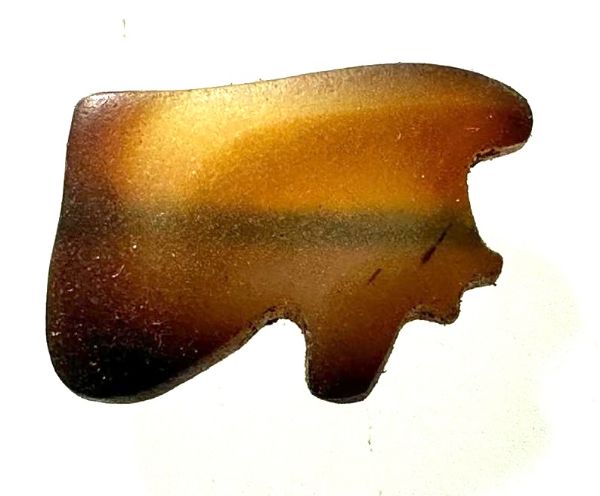 Picture of ANCIENT EGYPT . AGATE STONE EYE OF HORUS  AMULET. 1400 - 1200 B.C  NEW KINGDOM