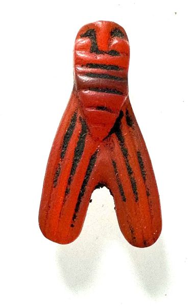 Picture of ANCIENT EGYPT . CARNELIAN STONE FLY  AMULET. 1400 - 1200 B.C  NEW KINGDOM