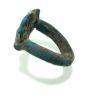 Picture of ANCIENT EGYPT.  FAIENCE RING. AMARNA. TIME OF KING TUTANKHAMUN. 1340 B.C .  EYE OF HORUS