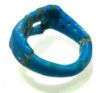 Picture of ANCIENT EGYPT.  FAIENCE RING. AMARNA. TIME OF KING TUTANKHAMUN. 1340 B.C .  EYE OF HORUS