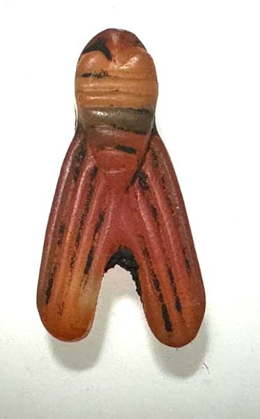 Picture of  ANCIENT EGYPT . CARNELIAN STONE FLY  AMULET. 1400 - 1200 B.C  NEW KINGDOM