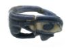 Picture of ANCIENT EGYPT.  FAIENCE RING. AMARNA. TIME OF KING TUTANKHAMUN. 1340 B.C .  EYE OF HORUS