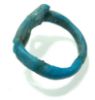Picture of ANCIENT EGYPT.  FAIENCE RING. AMARNA. TIME OF KING TUTANKHAMUN. 1340 B.C .  EYE OF HORUS