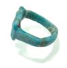 Picture of ANCIENT EGYPT.  FAIENCE RING. AMARNA. TIME OF KING TUTANKHAMUN. 1340 B.C .  EYE OF HORUS