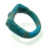 Picture of ANCIENT EGYPT.  FAIENCE RING. AMARNA. TIME OF KING TUTANKHAMUN. 1340 B.C .  EYE OF HORUS