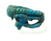 Picture of ANCIENT EGYPT.  FAIENCE RING. AMARNA. TIME OF KING TUTANKHAMUN. 1340 B.C .  EYE OF HORUS