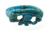 Picture of ANCIENT EGYPT.  FAIENCE RING. AMARNA. TIME OF KING TUTANKHAMUN. 1340 B.C .  EYE OF HORUS