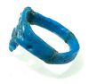 Picture of ANCIENT EGYPT.  FAIENCE RING. AMARNA. TIME OF KING TUTANKHAMUN. 1340 B.C .  EYE OF HORUS