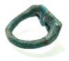 Picture of ANCIENT EGYPT.  FAIENCE RING. AMARNA. TIME OF KING TUTANKHAMUN. 1340 B.C .  EYE OF HORUS