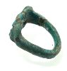 Picture of ANCIENT EGYPT.  FAIENCE RING. AMARNA. TIME OF KING TUTANKHAMUN. 1340 B.C .  EYE OF HORUS