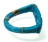 Picture of ANCIENT EGYPT.  FAIENCE RING. AMARNA. TIME OF KING TUTANKHAMUN. 1340 B.C .  EYE OF HORUS