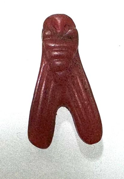 Picture of  ANCIENT EGYPT . CARNELIAN STONE FLY  AMULET. 1400 - 1200 B.C  NEW KINGDOM