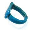 Picture of ANCIENT EGYPT.  FAIENCE RING. AMARNA. TIME OF KING TUTANKHAMUN. 1340 B.C .  EYE OF HORUS