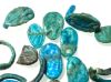 Picture of ANCIENT EGYPT.  FAIENCE RING RING BEZELS + ring fragments . AMARNA. TIME OF KING TUTANKHAMUN. 1340 B.C .