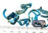 Picture of ANCIENT EGYPT.  LOT OF FAIENCE RINGS. AMARNA. TIME OF KING TUTANKHAMUN. 1340 B.C .