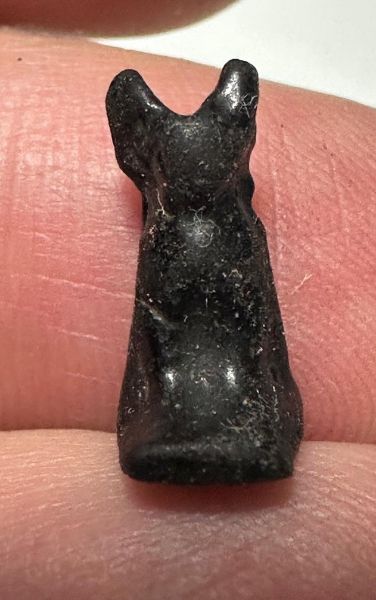 Picture of ANCIENT EGYPT.  FAIENCE CAT AMULET. 600 - 300 B.C .