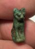 Picture of ANCIENT EGYPT.  FAIENCE CAT AMULET. 600 - 300 B.C .