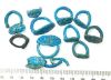 Picture of ANCIENT EGYPT.  FAIENCE RING RING BEZELS + ring fragments . AMARNA. TIME OF KING TUTANKHAMUN. 1340 B.C .