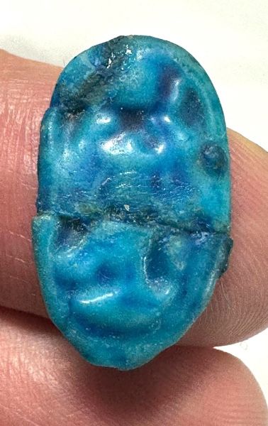 Picture of ANCIENT EGYPT.  FAIENCE BEZEL. AMARNA. TIME OF KING TUTANKHAMUN. 1340 B.C .