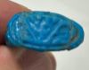Picture of ANCIENT EGYPT.  FAIENCE RING. AMARNA. TIME OF KING TUTANKHAMUN. 1340 B.C .  LOTUS FLOWER