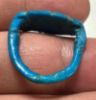 Picture of ANCIENT EGYPT.  FAIENCE RING. AMARNA. TIME OF KING TUTANKHAMUN. 1340 B.C .  LOTUS FLOWER