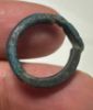 Picture of ANCIENT EGYPT.  FAIENCE RING. AMARNA. TIME OF KING TUTANKHAMUN. 1340 B.C .  COBRA