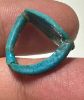 Picture of ANCIENT EGYPT.  FAIENCE RING. AMARNA. TIME OF KING TUTANKHAMUN. 1340 B.C .    name of HOREMHEB