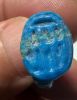 Picture of ANCIENT EGYPT.  FAIENCE RING. AMARNA. TIME OF KING TUTANKHAMUN. 1340 B.C .    NAME OF KING TUTANKHAMUN